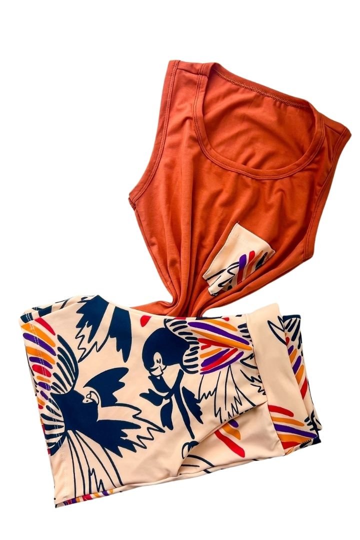 Conjunto Crepe Regata