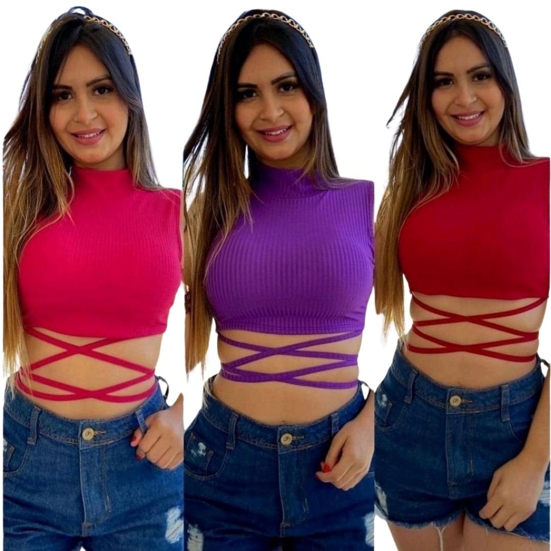 Cropped Gola Alta Jade