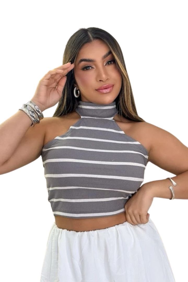 Cropped Listrado