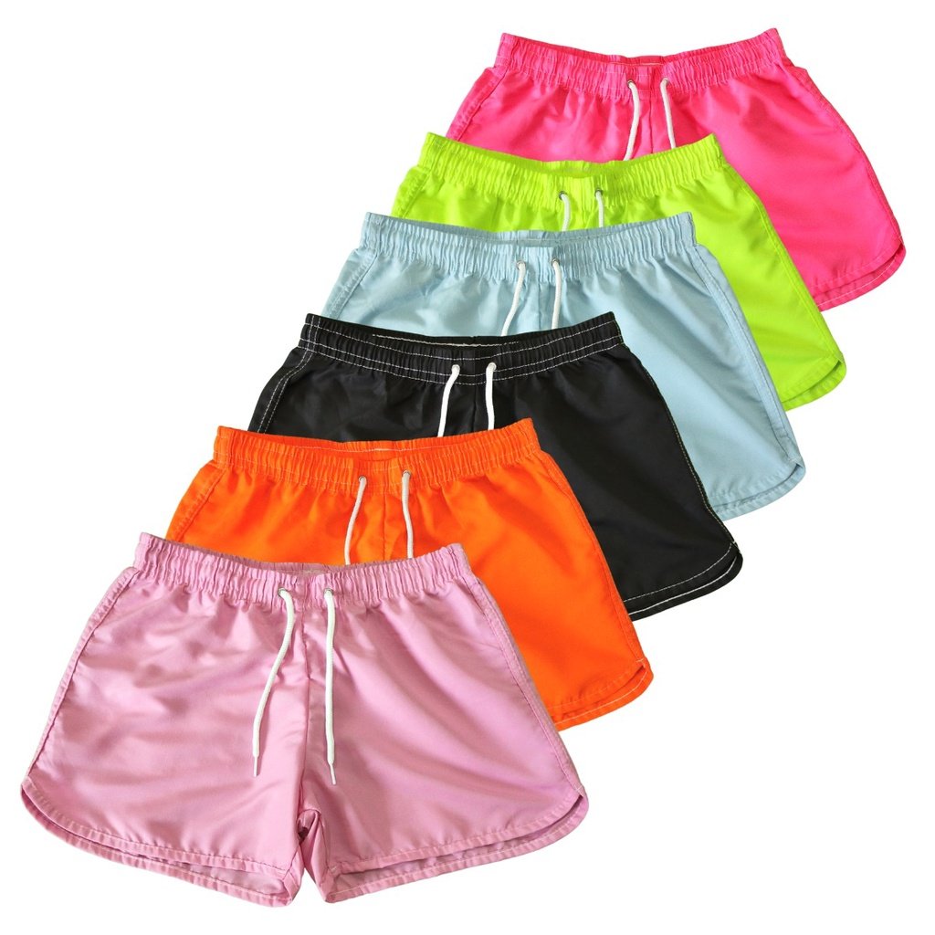 Short Tactel Feminino Neon
