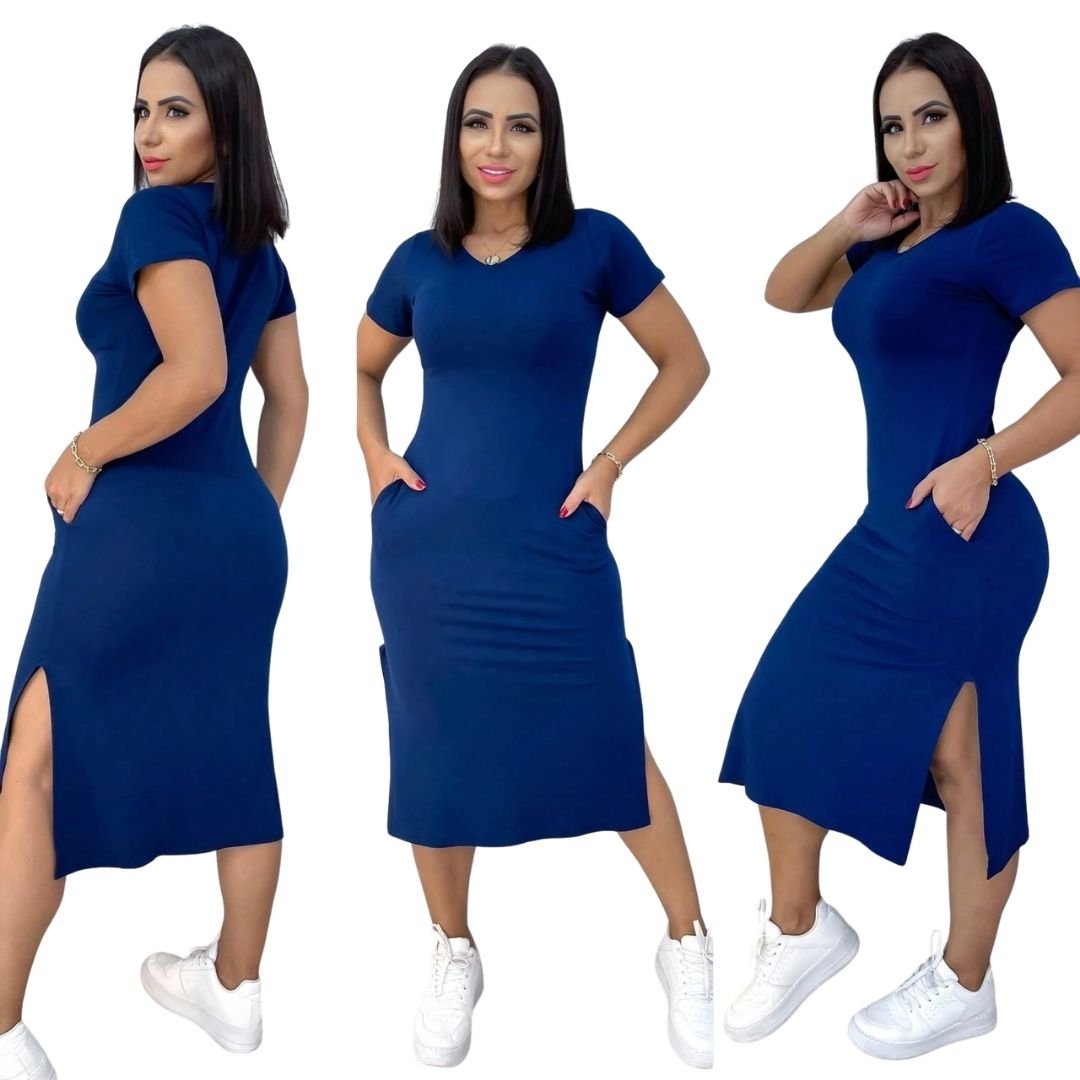 Vestido Com Bolso